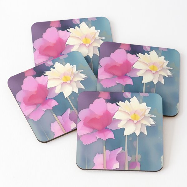 Item preview, Cute watercolor pretty flowers designed and sold by CattlettArt.
