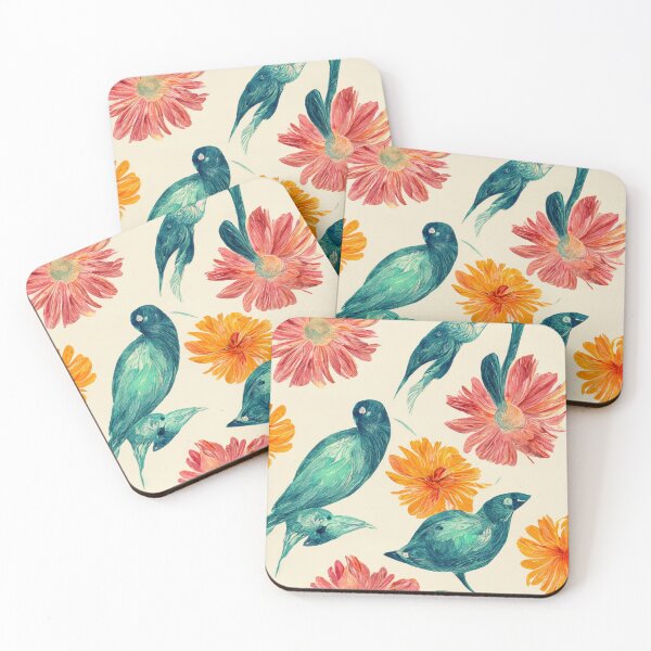Artikelvorschau, Bunter Aquarellkolibri und Blumen 16 entworfen und verkauft von printiesart.