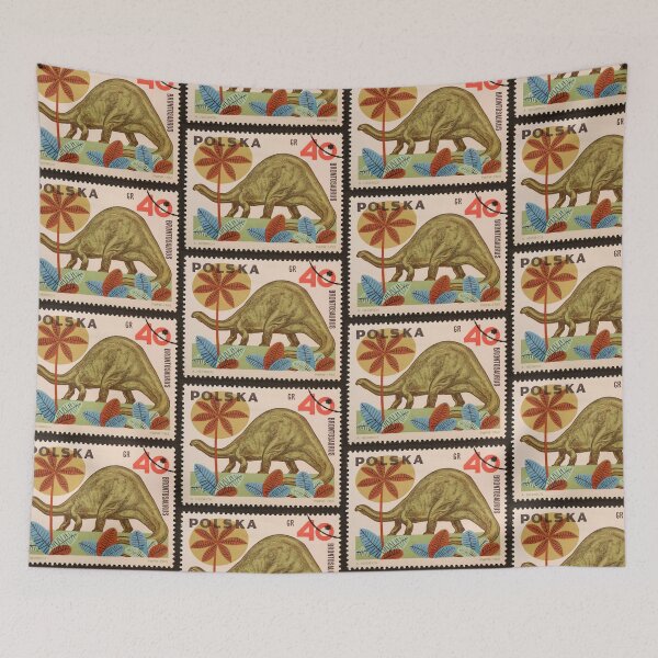 Item preview, Polska Stamp Poland Dinosaur brontosaurus  designed and sold by 2AGoodHome.