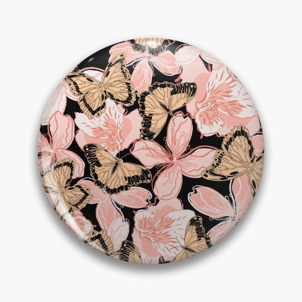 Item preview, Floral vector pattern with butterflies designed and sold by Mashusha-art.
