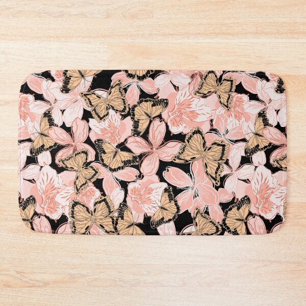 Item preview, Floral vector pattern with butterflies designed and sold by Mashusha-art.