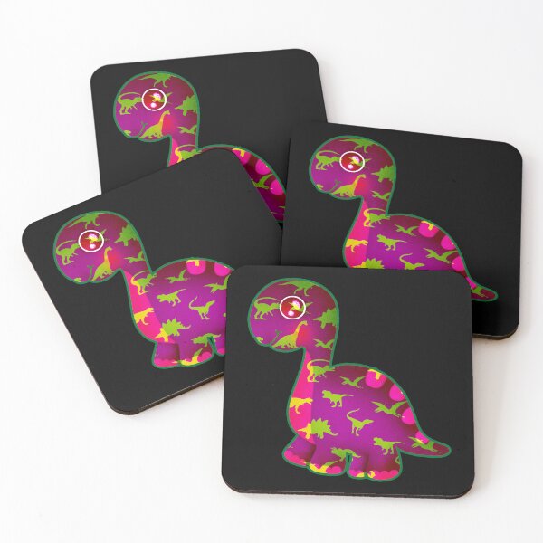 Item preview, Pink Diplodocus Dinosaur Patterns designed and sold by Astralia.