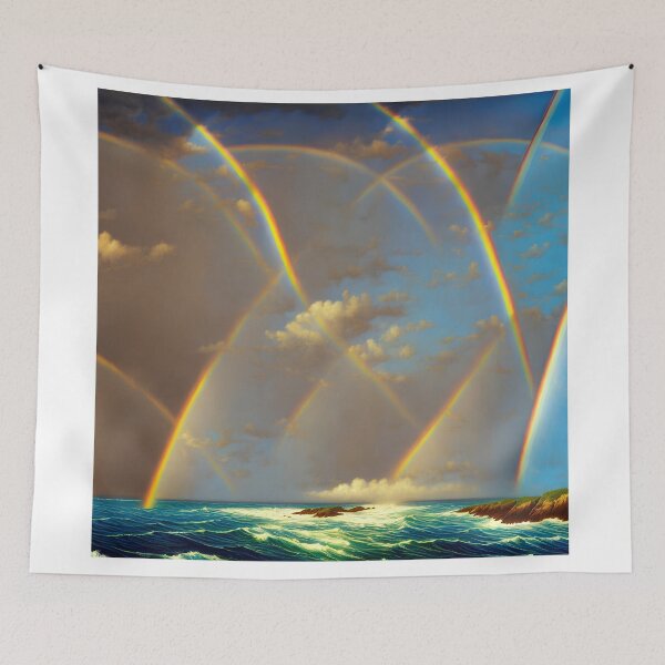 Item preview, Digital Rainbows seen over the sea designed and sold by David-Howells.