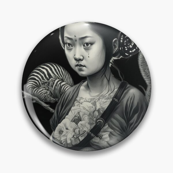 Item preview, Japanese Slug Woman - woodblock print designed and sold by Gallery of Weirdness.