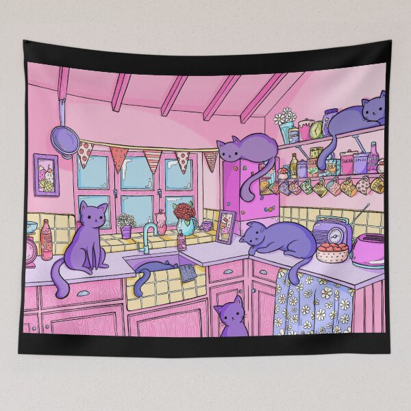 Item preview, Kitties in the Kitchen designed and sold by Heckya.