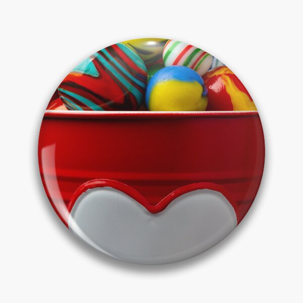 Item preview, Red Bucket Full Of Marbles designed and sold by Garry Gay.