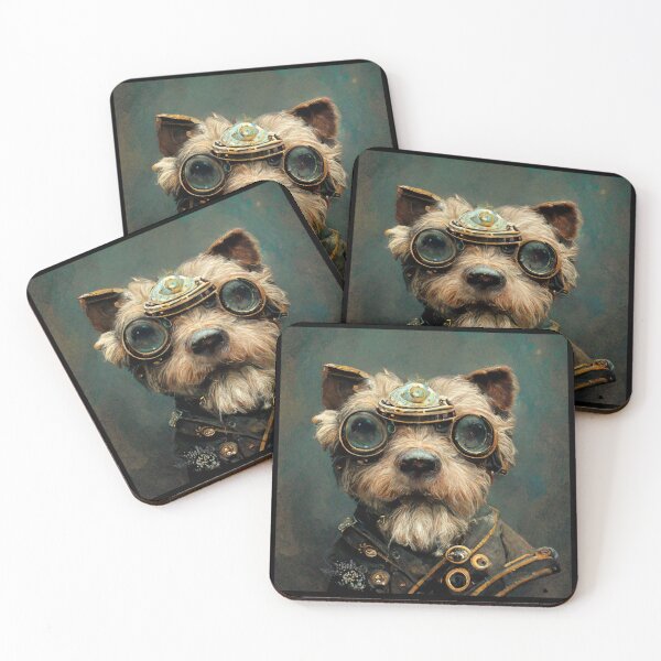Item preview, Steampunk Dog (Terrier) designed and sold by Artsytee Lab.