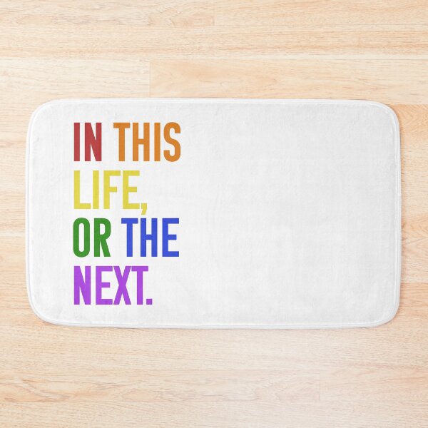 Item preview, In this life or the next (rainbow text) - Warrior Nun designed and sold by Queerdelion.
