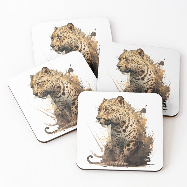 Item preview, Crouching Leopard in Watercolour designed and sold by TheDigitalAnvil.