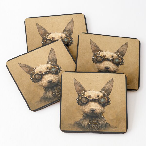 Item preview, Steampunk Dog (Terrier) designed and sold by Artsytee Lab.