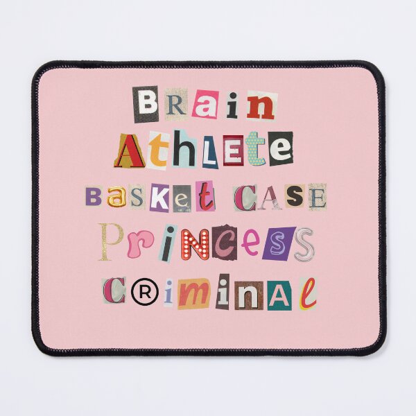 Item preview, Brain Athlete Basket Case Princess Criminal Breakfast Club Print designed and sold by Femme Pastel Collective.