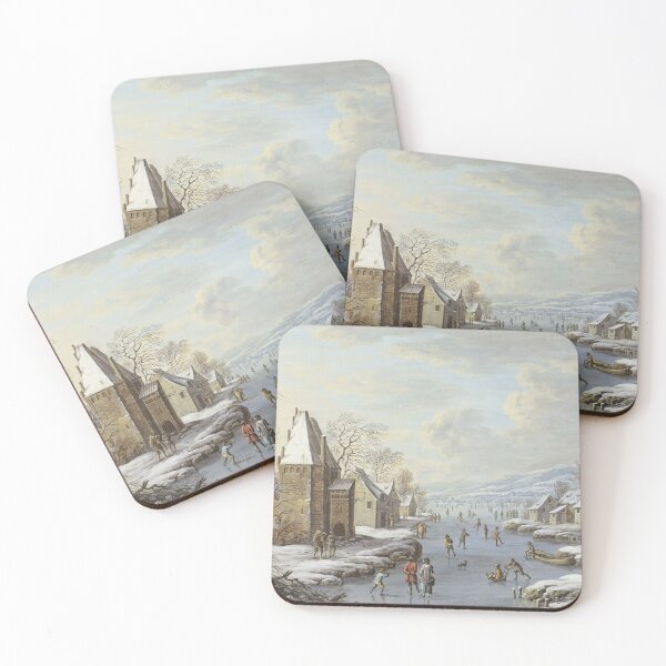 Item preview, Vintage Ice Skating Village designed and sold by tomorrowsart.