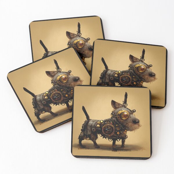 Item preview, Steampunk Dog (Terrier) designed and sold by Artsytee Lab.