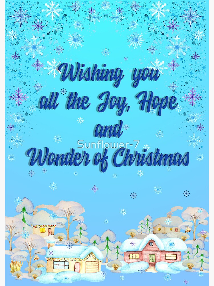 Wishing You All the Joy & Wonder {Postcard}