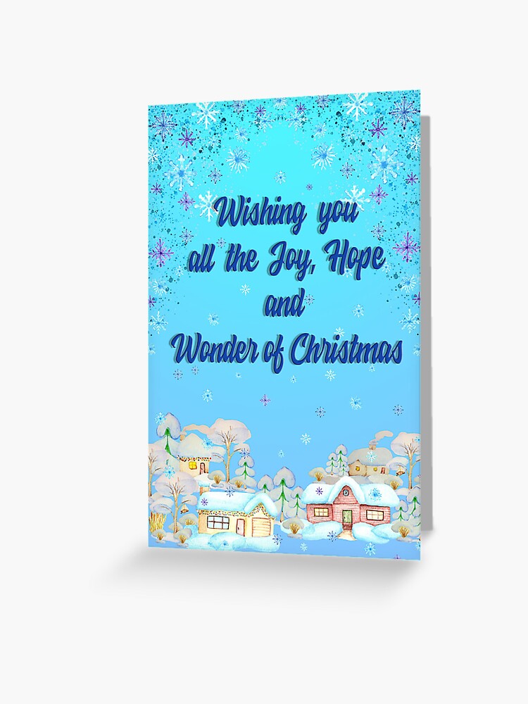 Wishing You All the Joy & Wonder {Postcard}