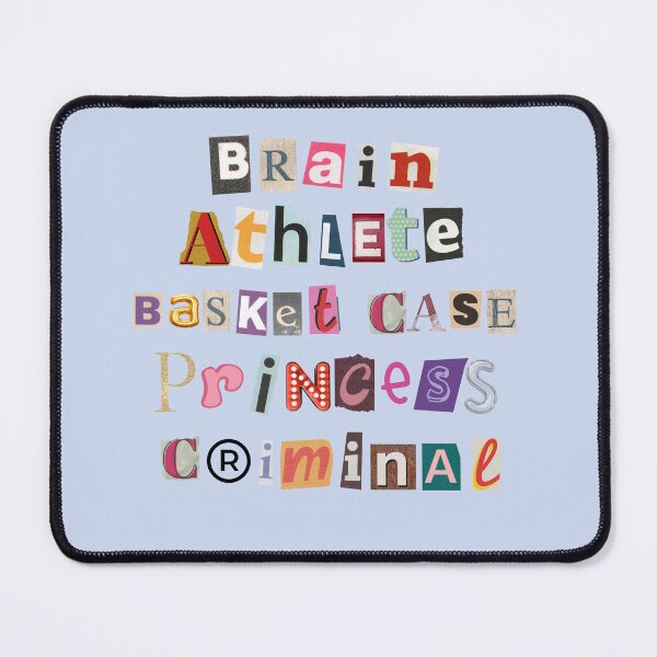 Item preview, Brain Athlete Basket Case Princess Criminal Breakfast Club Print designed and sold by Femme Pastel Collective.