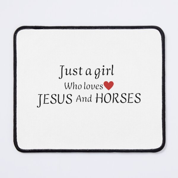 Item preview, Just A Girl Who Loves Jesus And Horses designed and sold by printory.