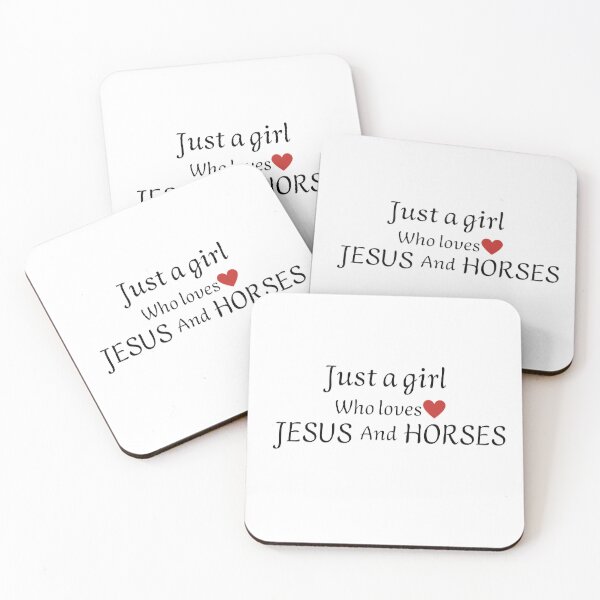 Item preview, Just A Girl Who Loves Jesus And Horses designed and sold by printory.