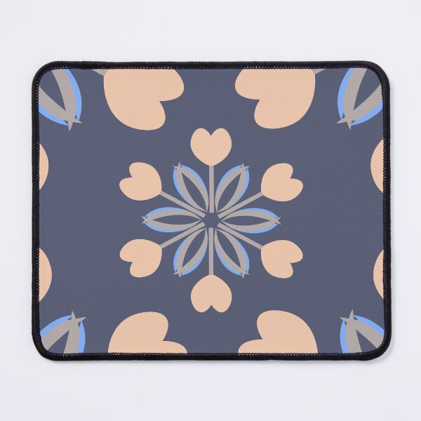 Item preview, Denim blue, blush and grey tulip wreath designed and sold by FrancesPoff.