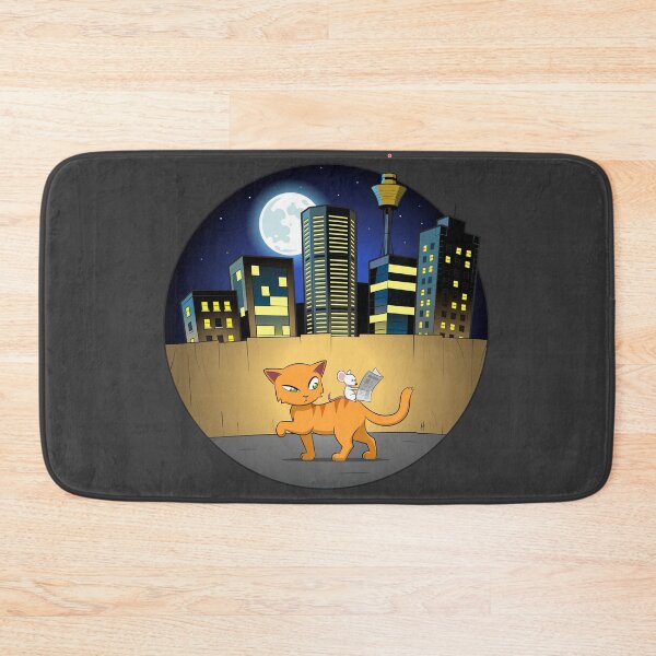 Item preview, Step On It Kitty Cat! - A Mouse Hitches a Ride On the Back of a Cat designed and sold by Toniodrawz.
