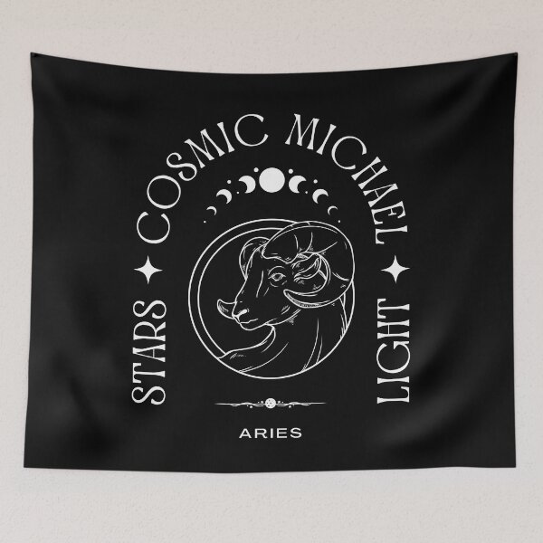 Item preview, MICHAEL NAME: MICHAEL ZODIAC SIGN ARIES DESIGN. designed and sold by AlexRelax.