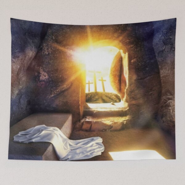 Item preview, Jesus Christ He Has Risen from the Grave designed and sold by Rowena Jones.