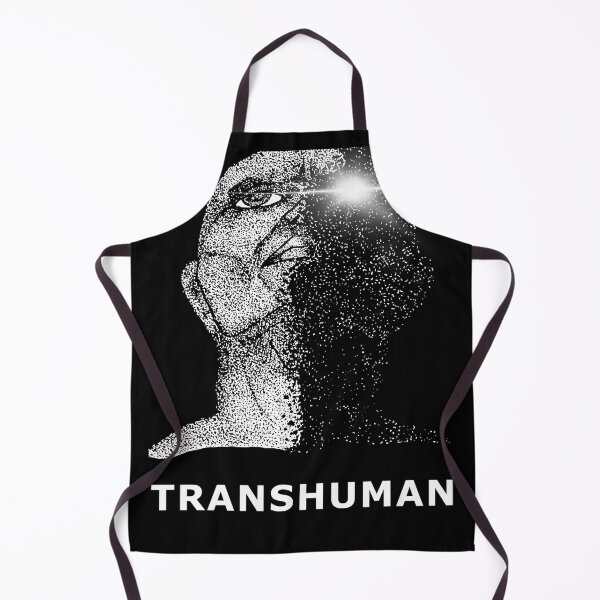 Item preview, Transhuman Evolution of Man in Dystopian Future Artwork (black/white) designed and sold by DMcK Designs.