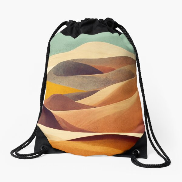 Warm Weaving Dunes Drawstring Bag