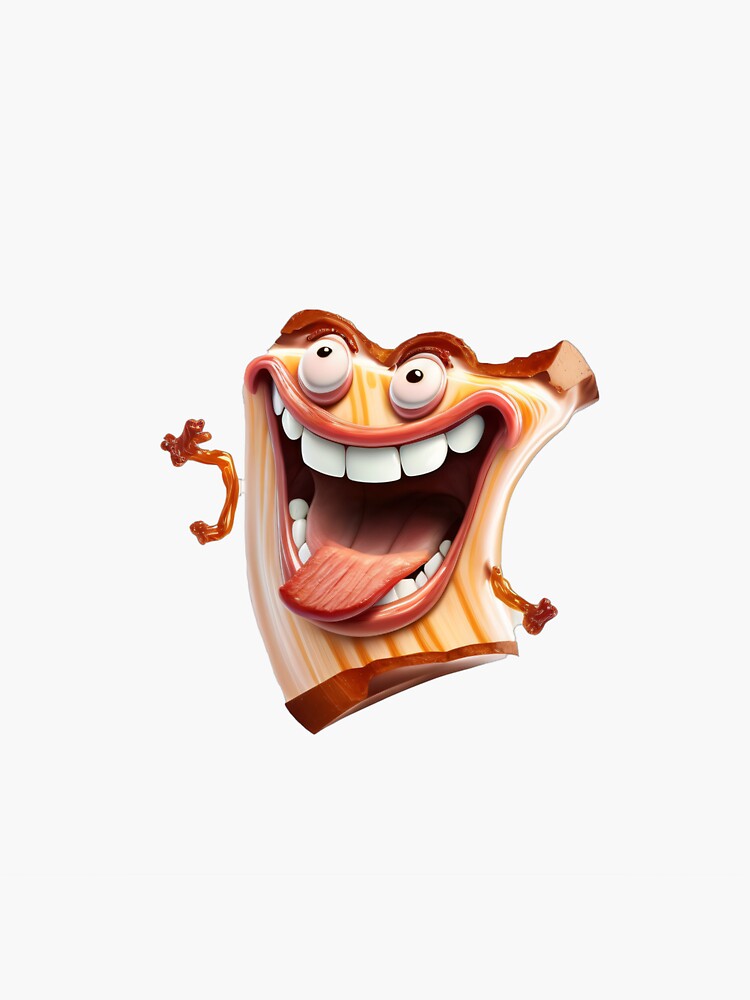 "Dancing Bacon" Sticker for Sale by TranMuse Redbubble