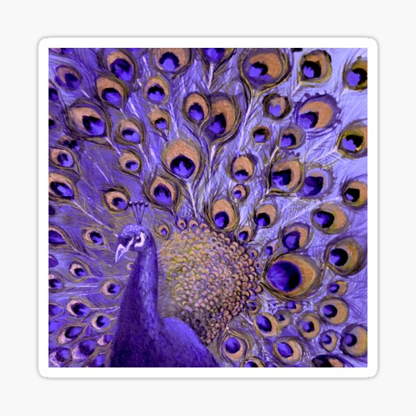 Item preview, Blue & Gold Peacock Design designed and sold by Nicola Morgan.