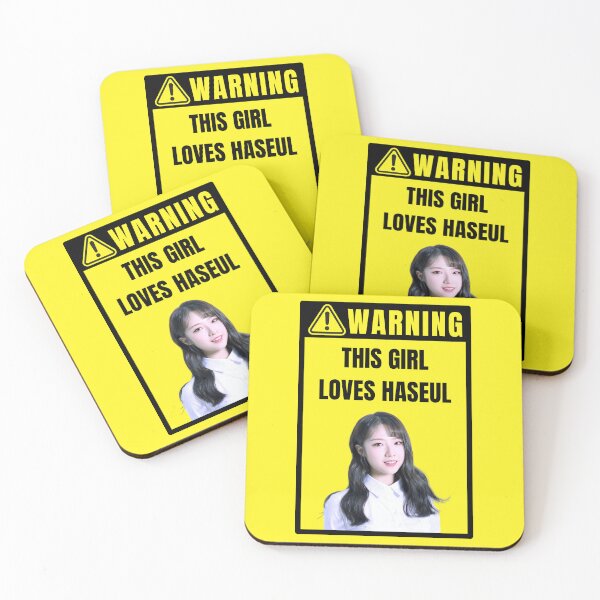 Item preview, loona warning sign: haseul (female) designed and sold by loonaluvdesigns.