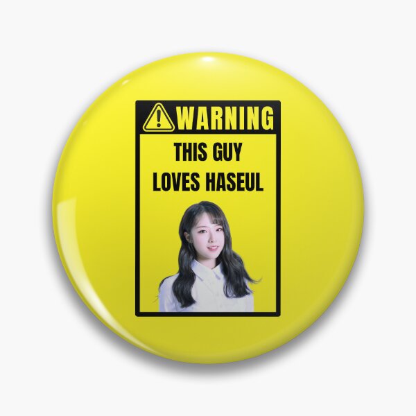 Item preview, loona warning sign: haseul (male) designed and sold by loonaluvdesigns.