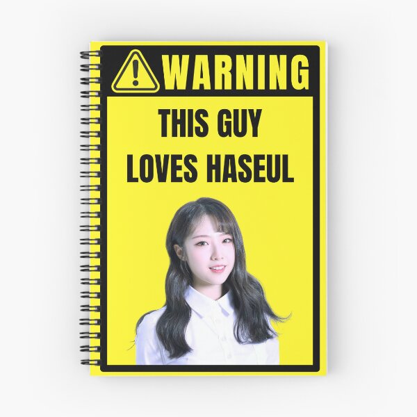 Item preview, loona warning sign: haseul (male) designed and sold by loonaluvdesigns.