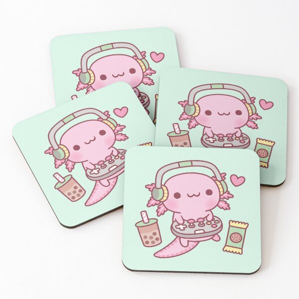Item preview, Cute Axolotl Loves Playing Video Games Funny designed and sold by rustydoodle.