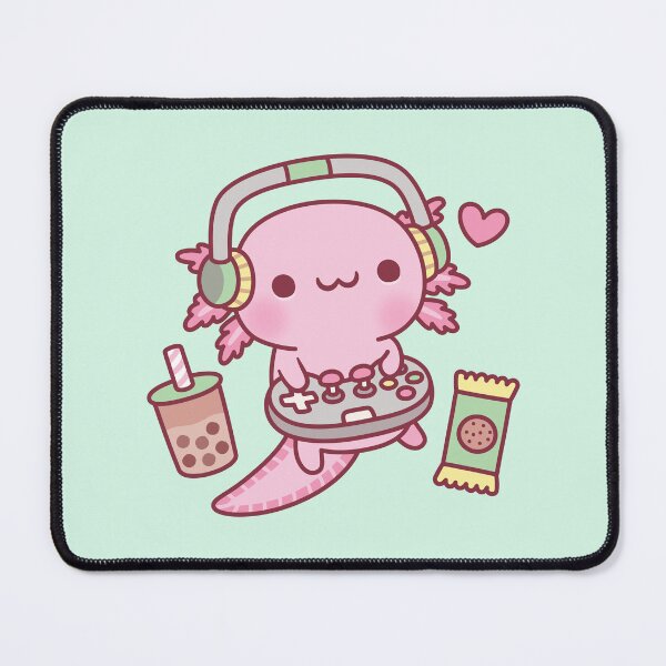 Item preview, Cute Axolotl Loves Playing Video Games Funny designed and sold by rustydoodle.