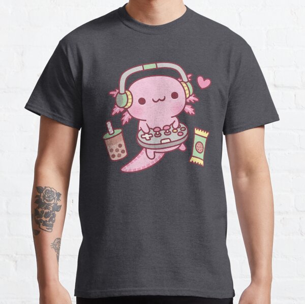 Item preview, Cute Axolotl Loves Playing Video Games Funny designed and sold by rustydoodle.