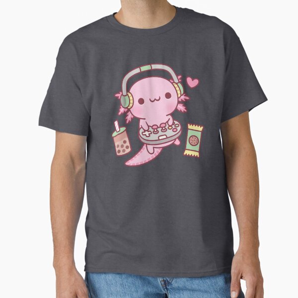 Item preview, Cute Axolotl Loves Playing Video Games Funny designed and sold by rustydoodle.