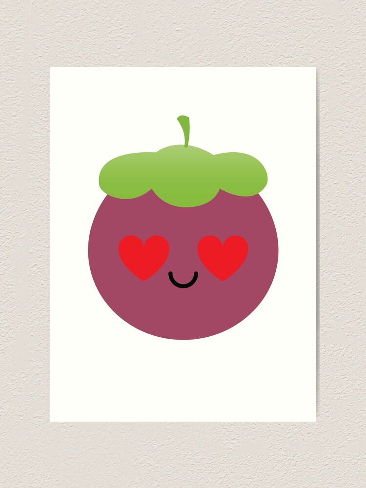 "Mangosteen Emoji " Art Print by HippoEmo Redbubble