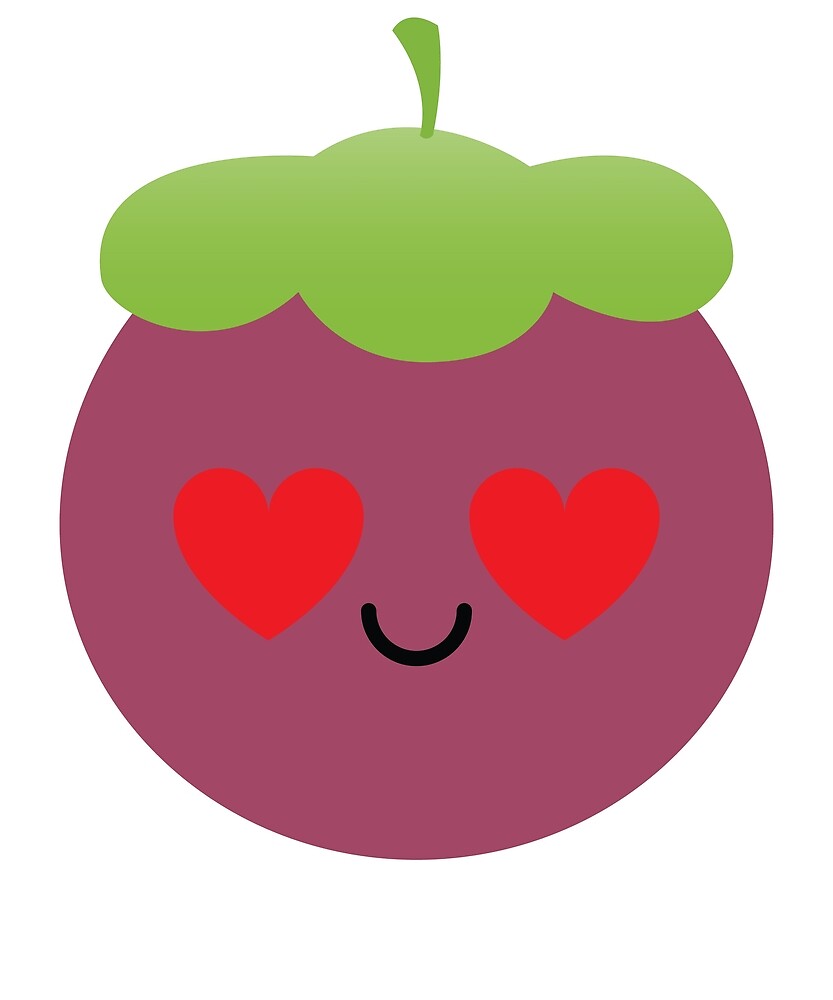 "Mangosteen Emoji " by HippoEmo Redbubble
