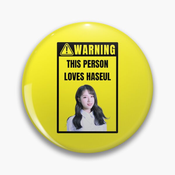 Item preview, loona warning sign: haseul (gender neutral) designed and sold by loonaluvdesigns.