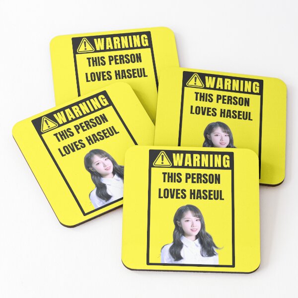 Item preview, loona warning sign: haseul (gender neutral) designed and sold by loonaluvdesigns.