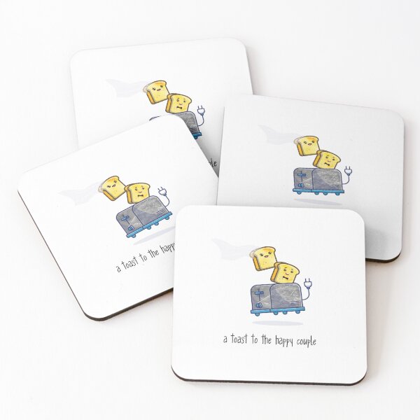 Item preview, A Toast to the Happy Couple - Wedding congratulations - cute funny pun for newlyweds congratulations on wedding designed and sold by hitechmom.