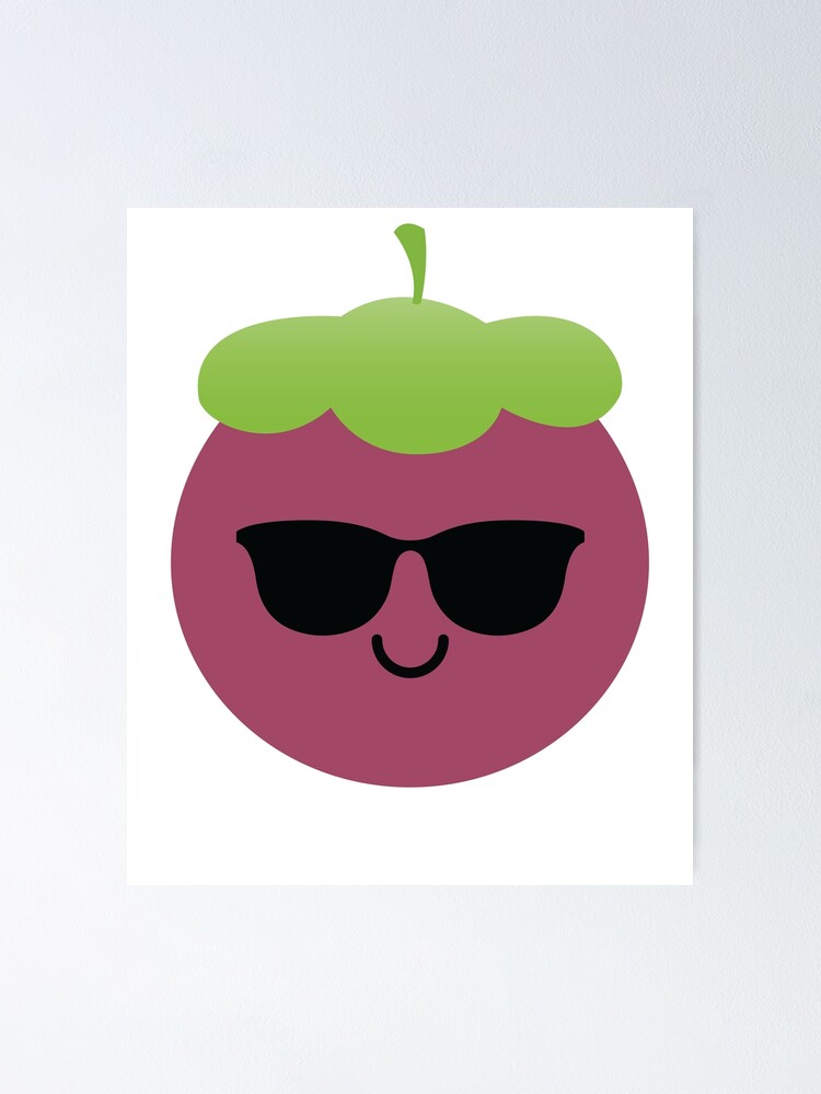 "Mangosteen Emoji " Poster by HippoEmo Redbubble