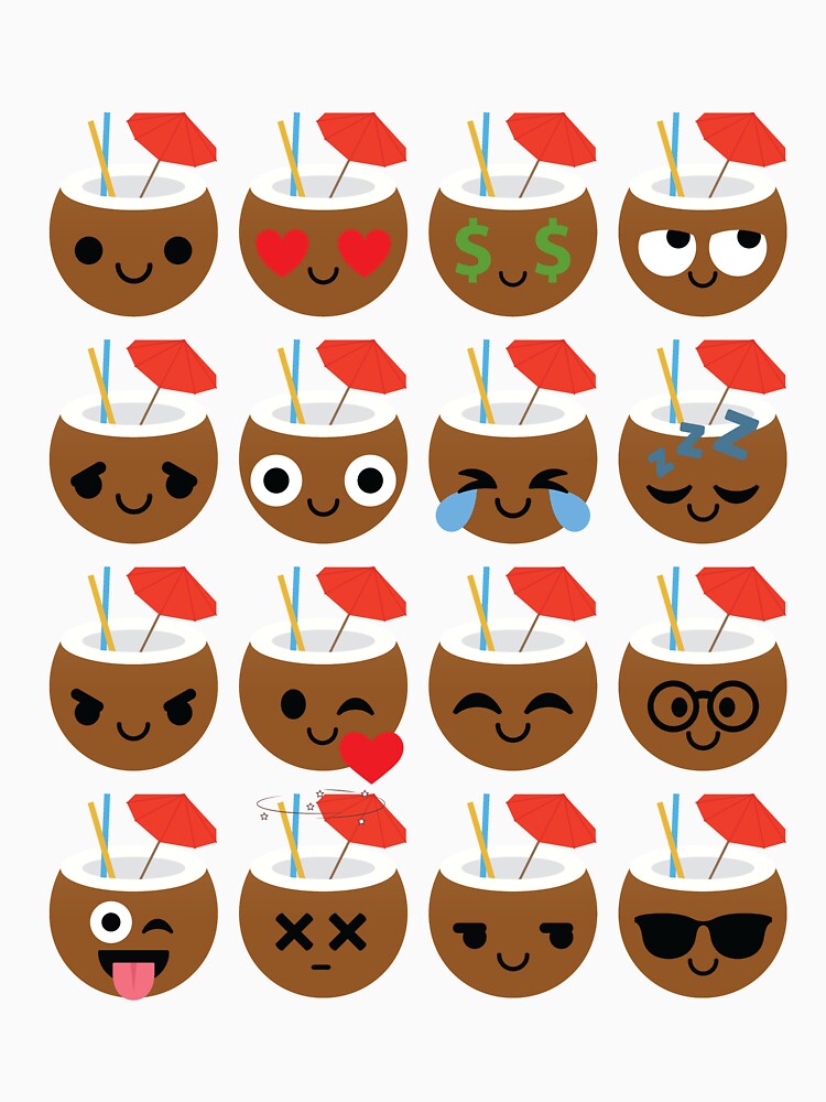 "Coconut Emoji " Tshirt by HippoEmo Redbubble