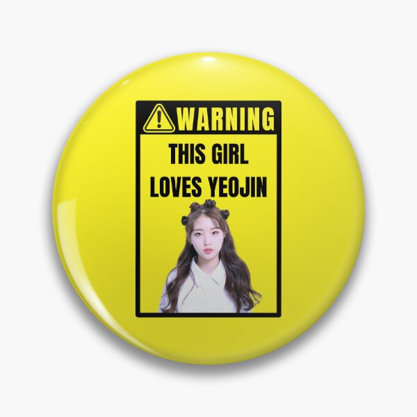 Item preview, loona warning sign: yeojin (female) designed and sold by loonaluvdesigns.