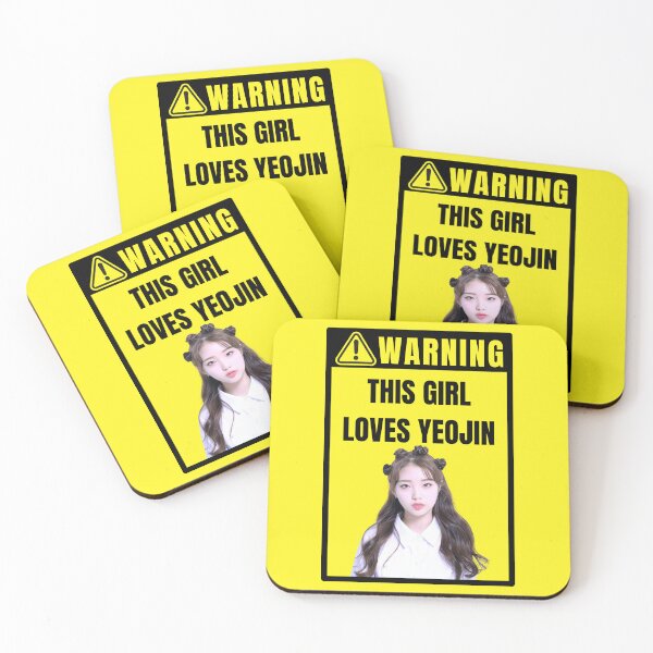 Item preview, loona warning sign: yeojin (female) designed and sold by loonaluvdesigns.