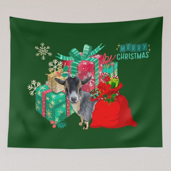 Item preview, Merry Christmas | Holiday Goats | Christmas Goats | Cute Goats designed and sold by PistolRidgeFarm.