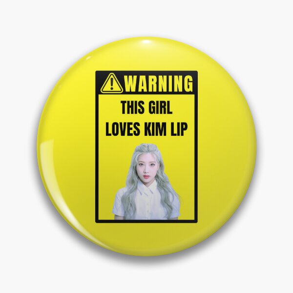 Item preview, loona warning sign: kim lip (female) designed and sold by loonaluvdesigns.