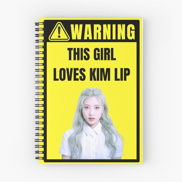 Item preview, loona warning sign: kim lip (female) designed and sold by loonaluvdesigns.