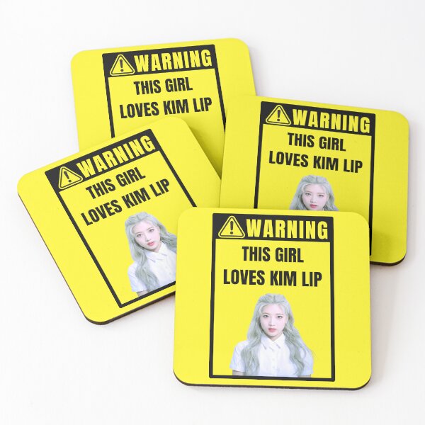 Item preview, loona warning sign: kim lip (female) designed and sold by loonaluvdesigns.